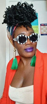 Women Frame Orchid Cat Eye Sunglasses