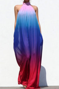 Mock Neck Woven Jumpsuit