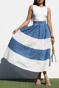 Round Neck Denim Madi Dress