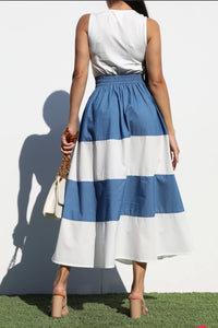 Round Neck Denim Madi Dress