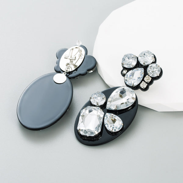 Statement Geometric Acrylic Pendant Earrings