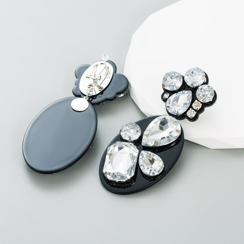 Statement Geometric Acrylic Pendant Earrings