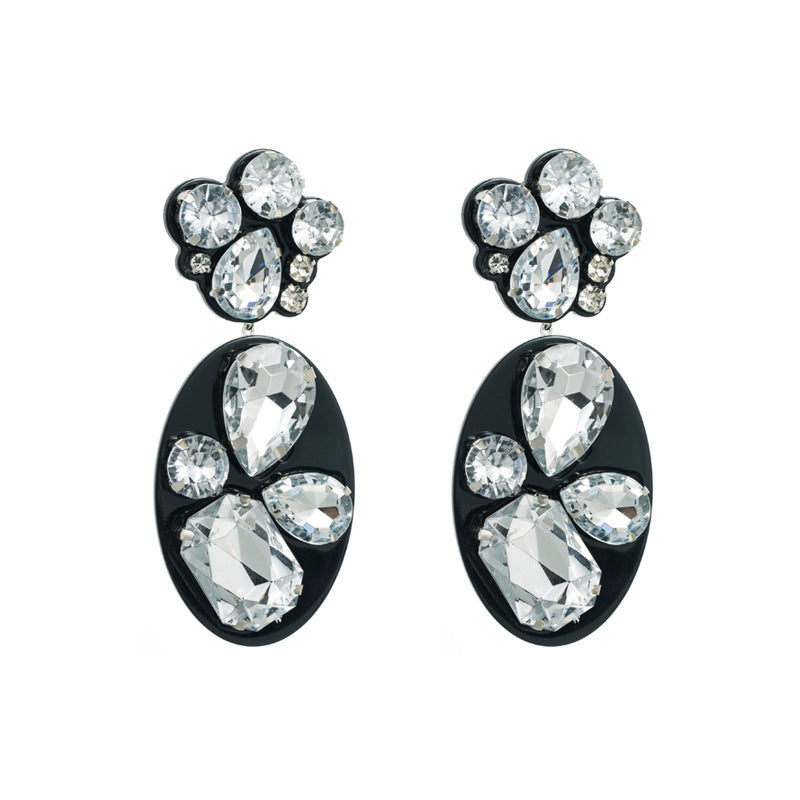 Statement Geometric Acrylic Pendant Earrings