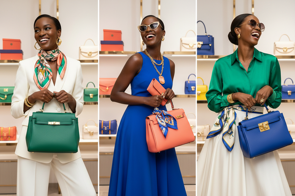 Designer handbags and accessories on sale - luxury items discounted"