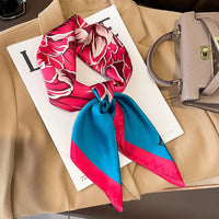 Floral silk scarf