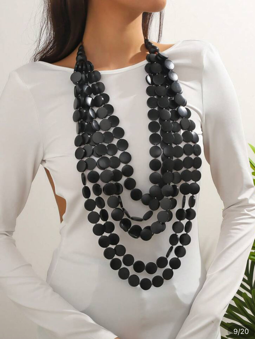 Multi Layer Asymmetrical Eclipse Jewellery