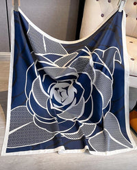 Silk Elegance Square Scarf - 90x90cm