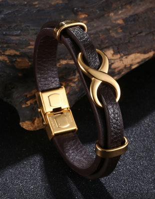 Infinity Luxe Leather Bracelet