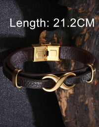 Infinity Luxe Leather Bracelet