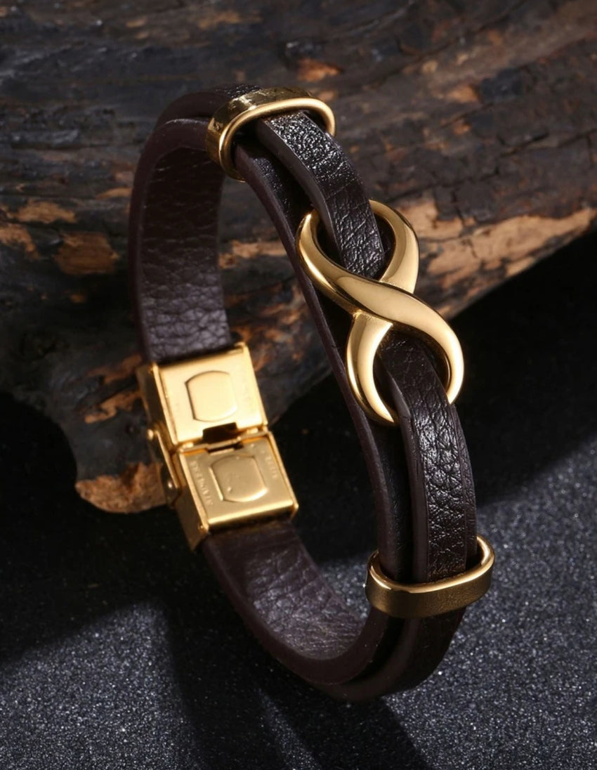 Infinity Luxe Leather Bracelet