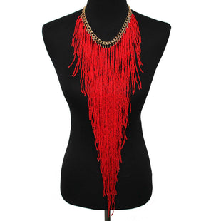 Red Collar Neck Beads