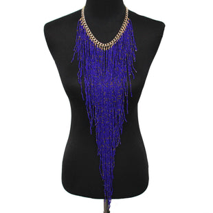 Blue Collar Neck Beads