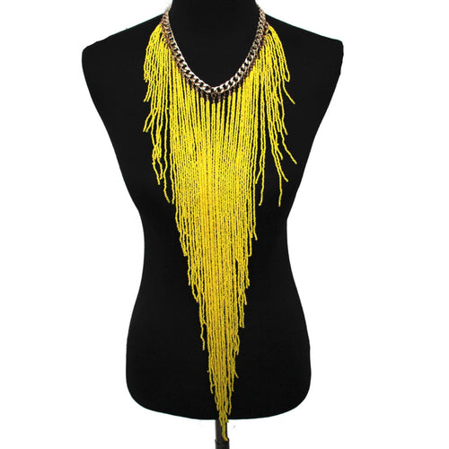 Yellow Collar Neck Bead