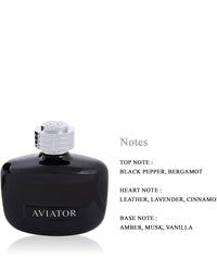 Eau de Toilette for men AVIATOR Black Leather Spray of 100ml