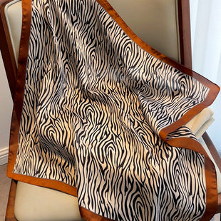 Tiger Print Silky Scarf