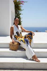 Abstract Print Jumpsuit - Marble Steps