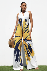 Abstract Print Jumpsuit - Power Pose