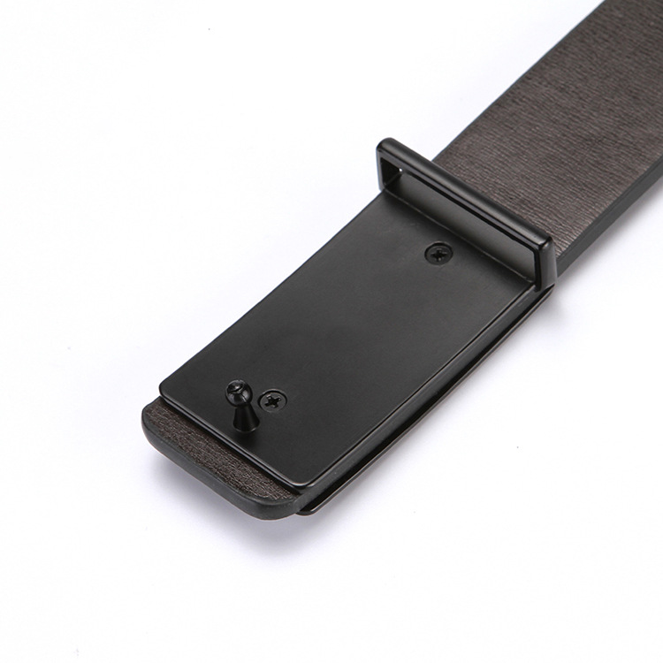 Both Side Smooth Buckles Men's Belt