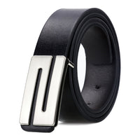 Both Side Smooth Buckles Men's Belt