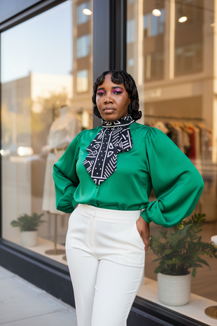 African Ankara Print Scarf - Versatile Neck Scarf, Headwrap & Accessory