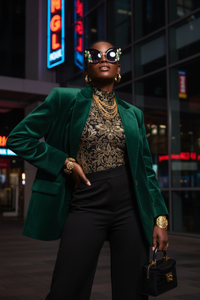 Black Cat-Eye Sunglasses Lifestyle