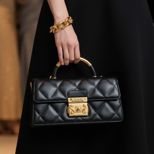 Black Quilted Bag — Full Focus 1024×1024