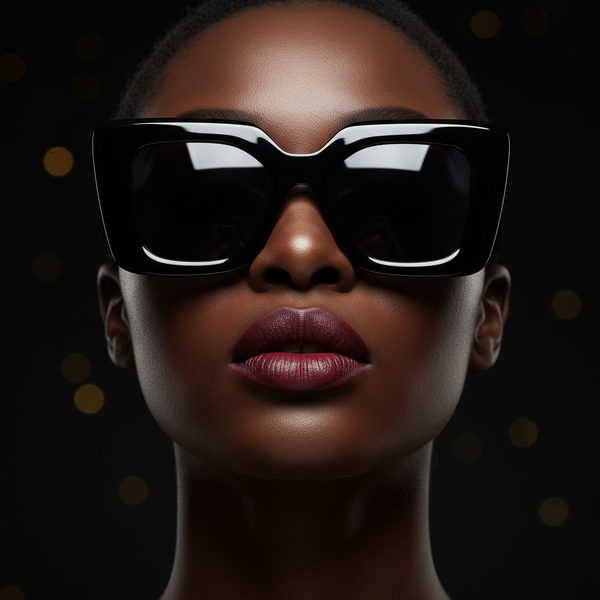 Black Square Sunglasses — High Impact Visual