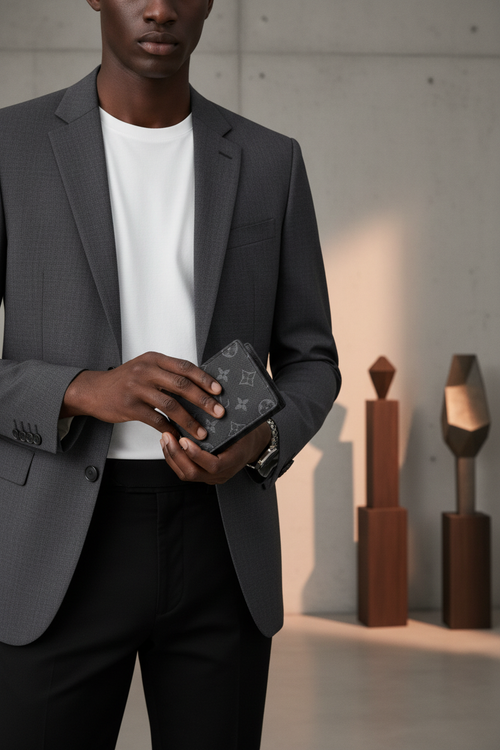 Designer Monogram Wallet | Premium Leather Bifold with Signature Detailing