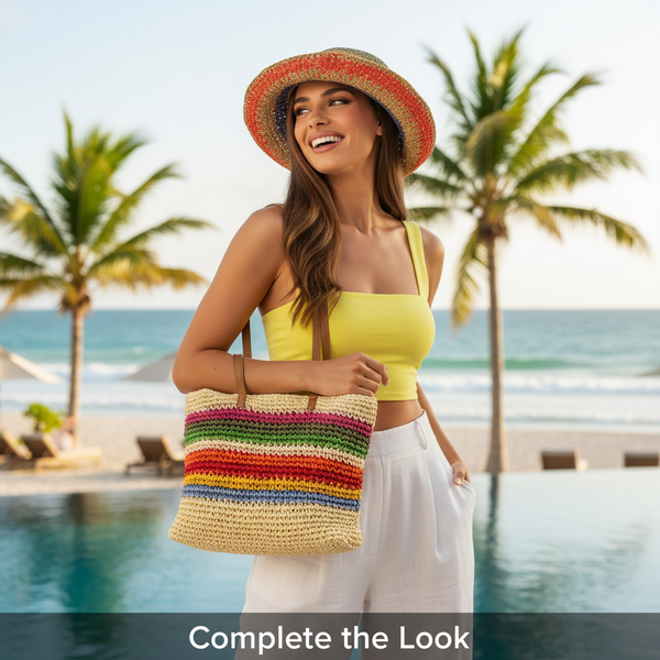 Complete the Look — Rainbow Hat & Tote 1:1