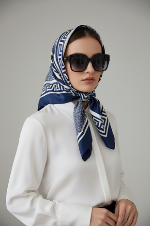 Silk Elegance Square Scarf - 90x90cm