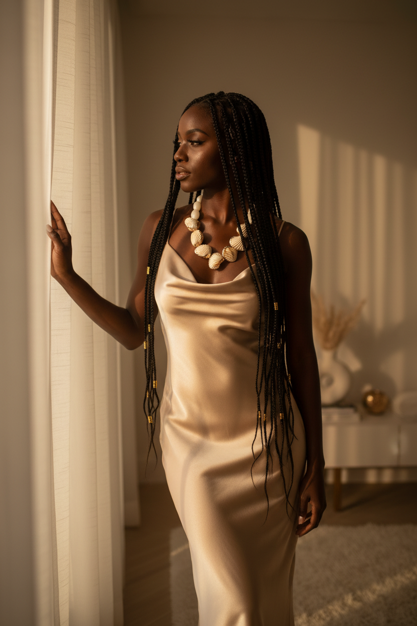 Satin Dress Elegance