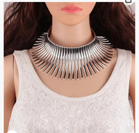 African Fan Collar Chocker Necklace