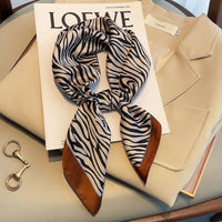 Tiger Print Silk Scarf